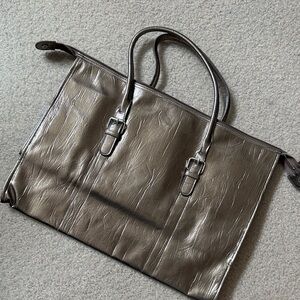 Lancome Metallic Brown Travel Tote